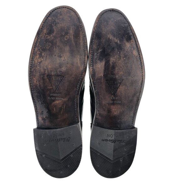 Nettleton USA Mens Size 10.5N Black Handmade Leather Dress Shoes Wingtip Oxfords - Picture 5 of 12